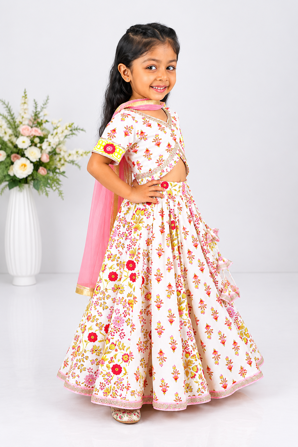 Alaya Block Printed Lehenga Set