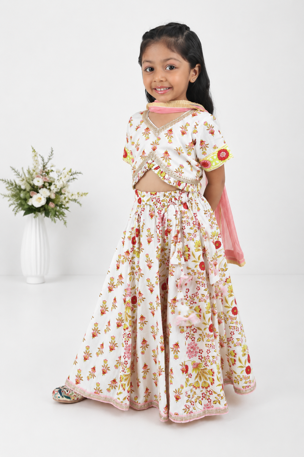 Alaya Block Printed Lehenga Set