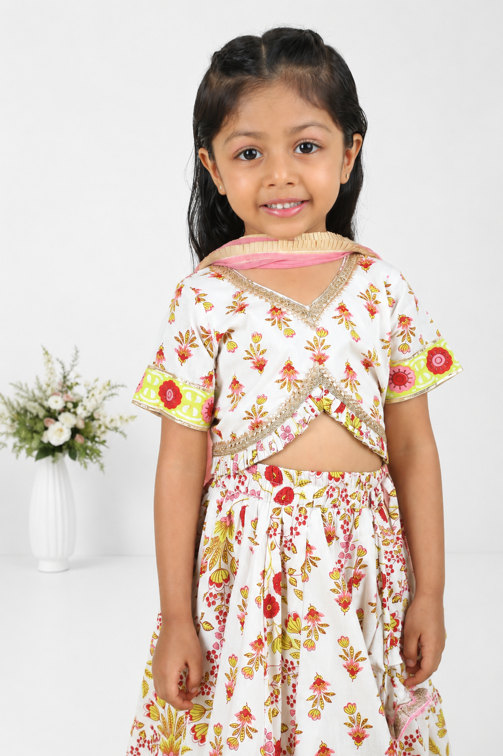 Alaya Block Printed Lehenga Set