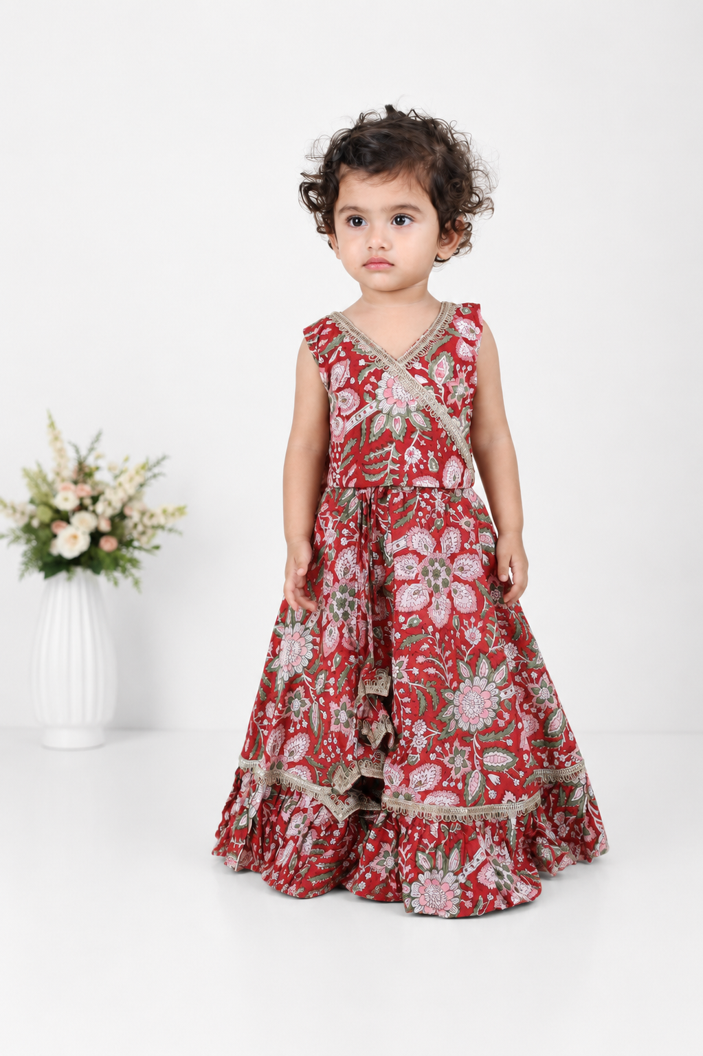 Rangmahal Block Printed Lehenga Set