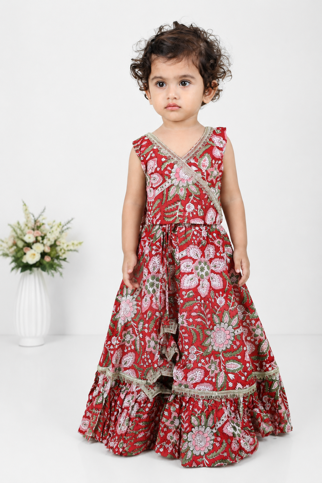 Rangmahal Block Printed Lehenga Set