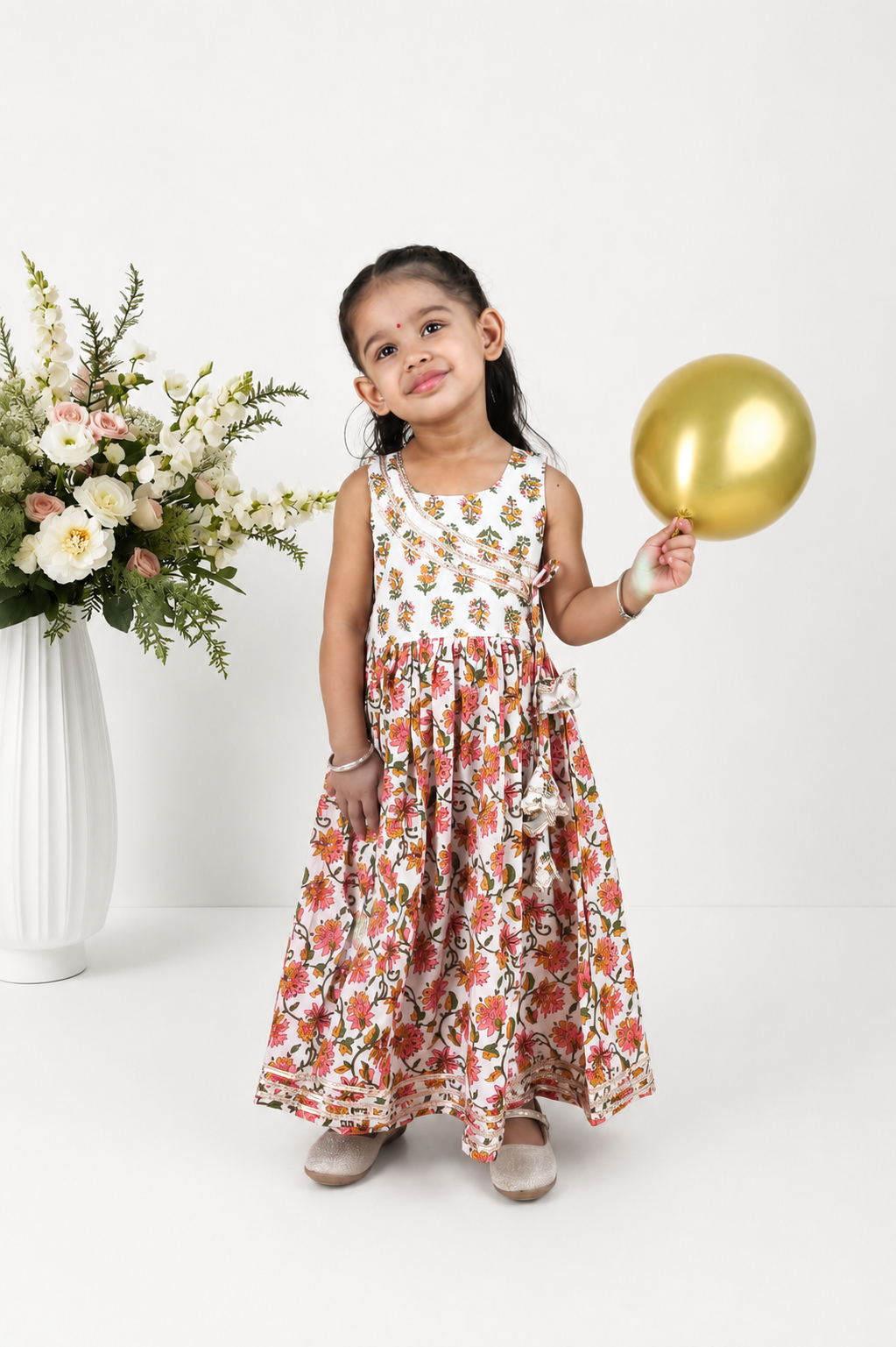 Dhun Block Print Anarkali