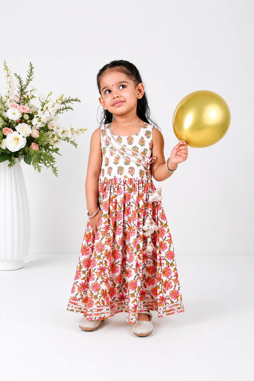 Dhun Block Print Anarkali