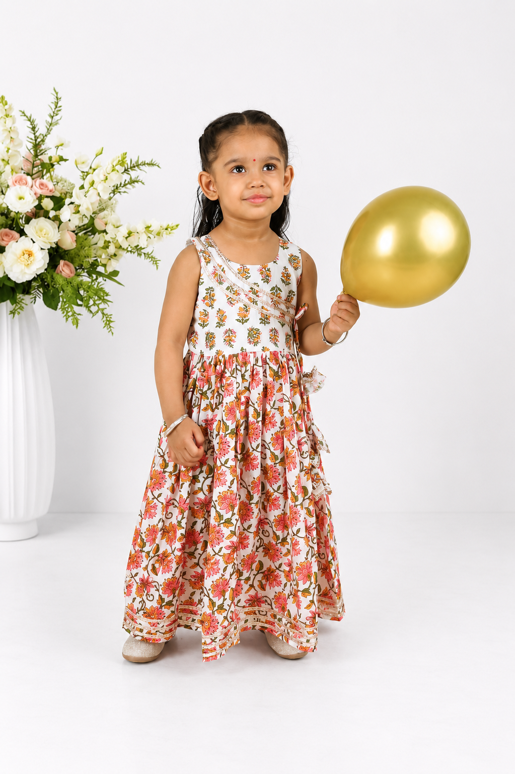 Dhun Block Print Anarkali