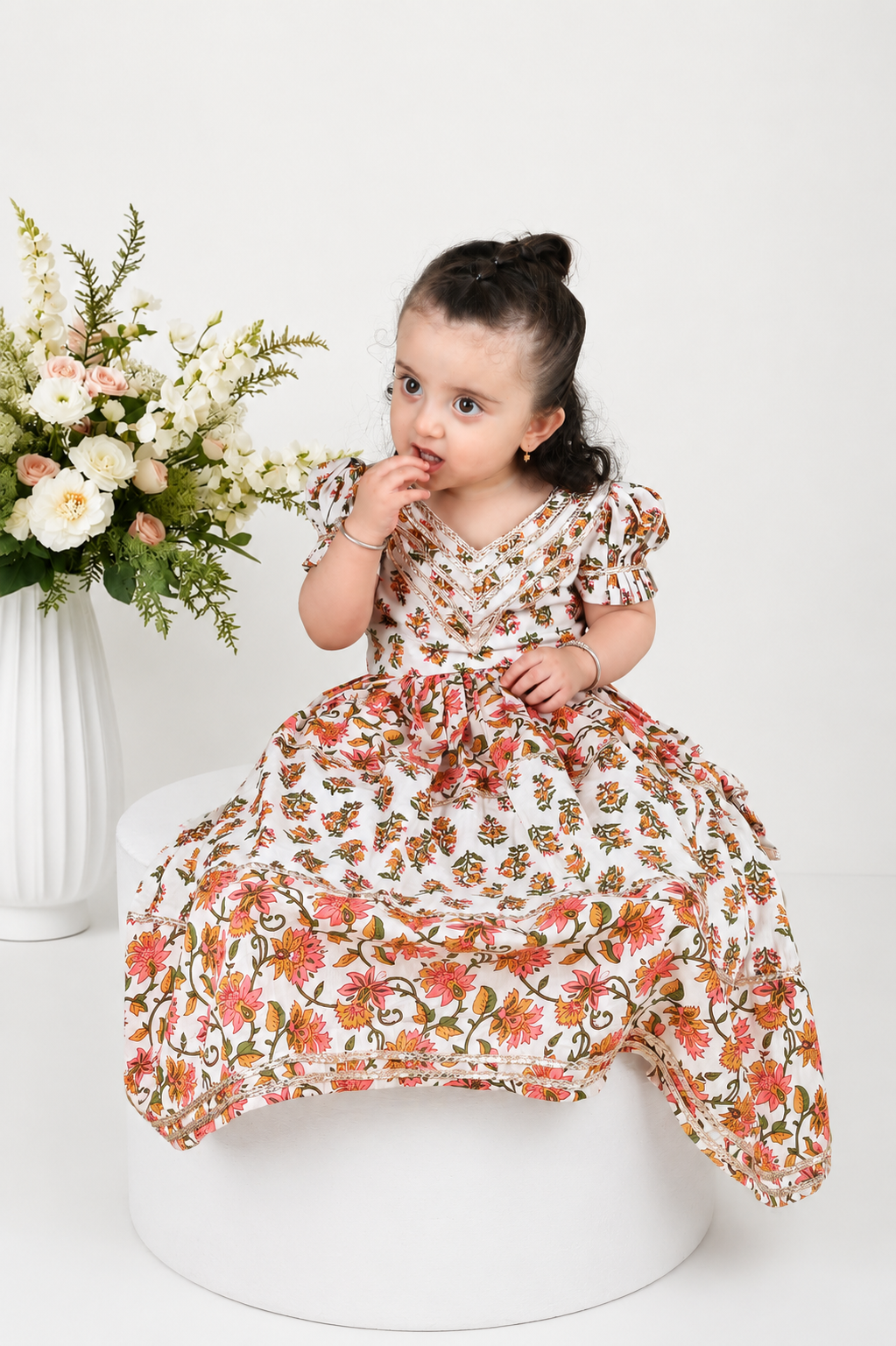Jhoom Block Printed Lehenga Set