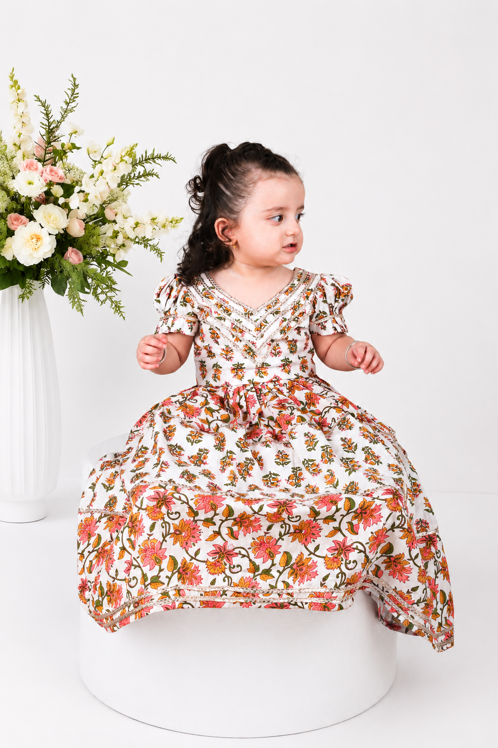 Jhoom Block Printed Lehenga Set