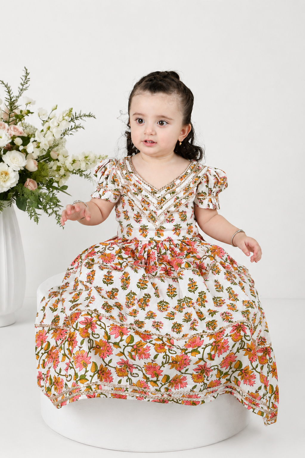 Jhoom Block Printed Lehenga Set