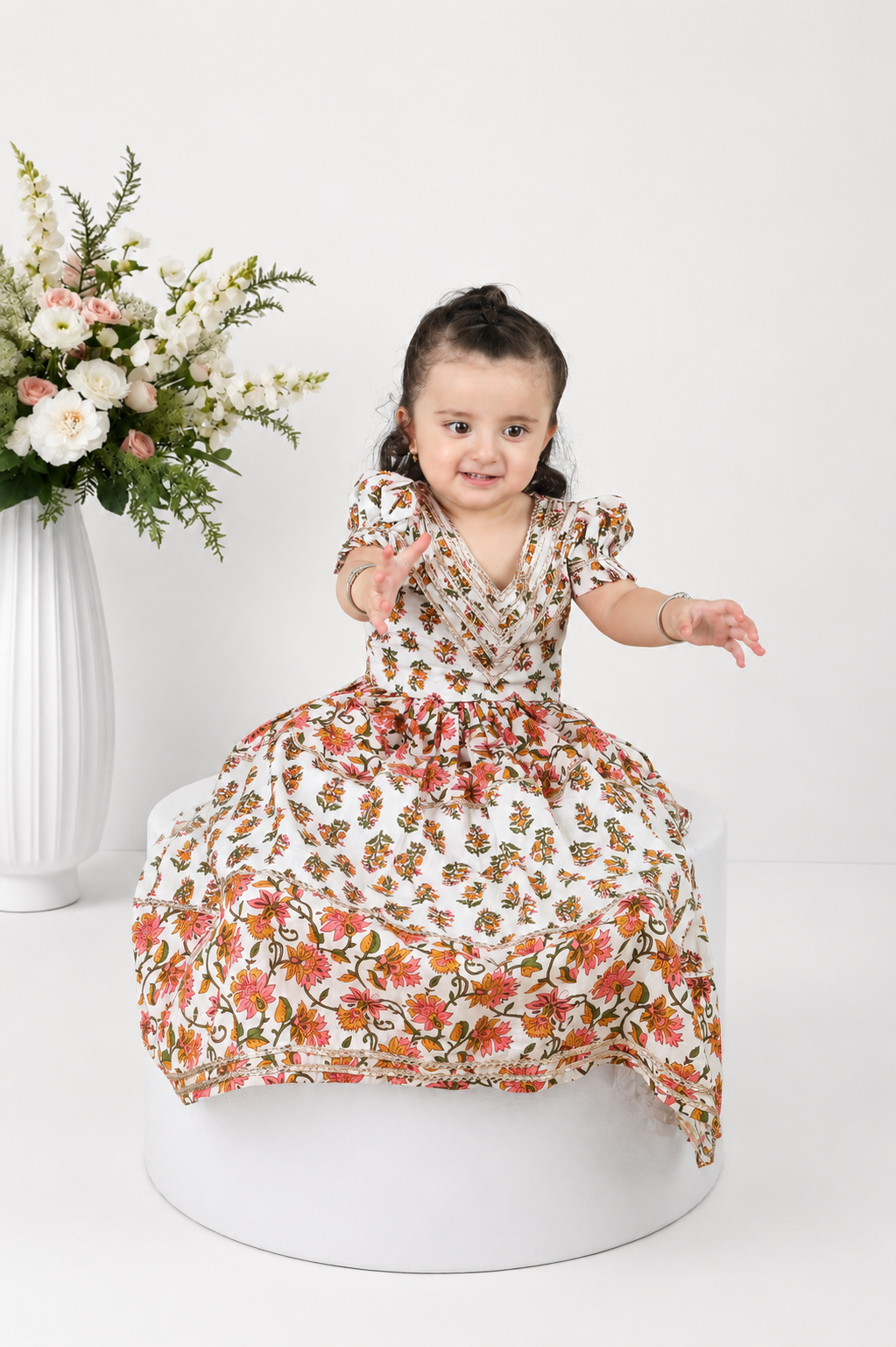 Jhoom Block Printed Lehenga Set