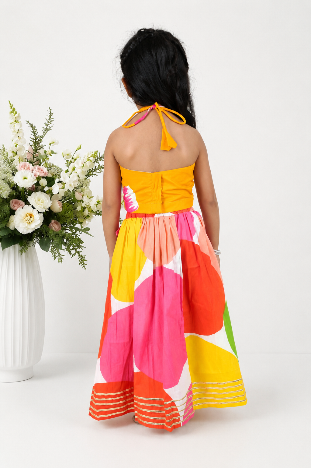 Kilkari Block Printed Lehenga Set