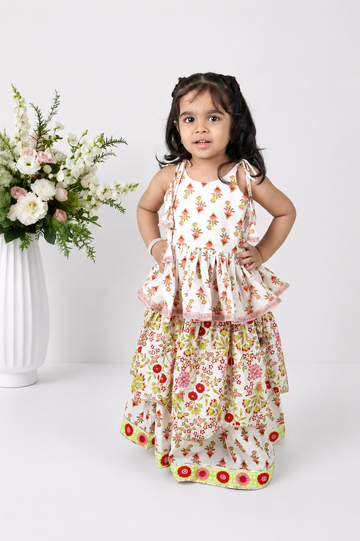 Kashish Block Printed Lehenga Set