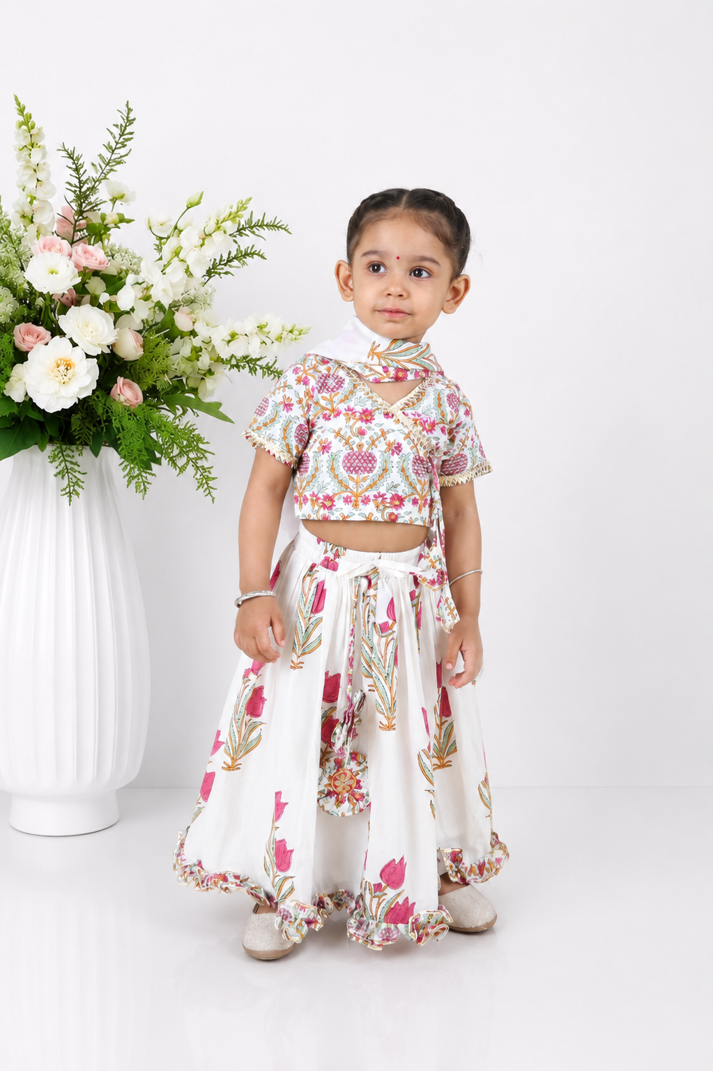 Ishq Block Printed Lehenga Set
