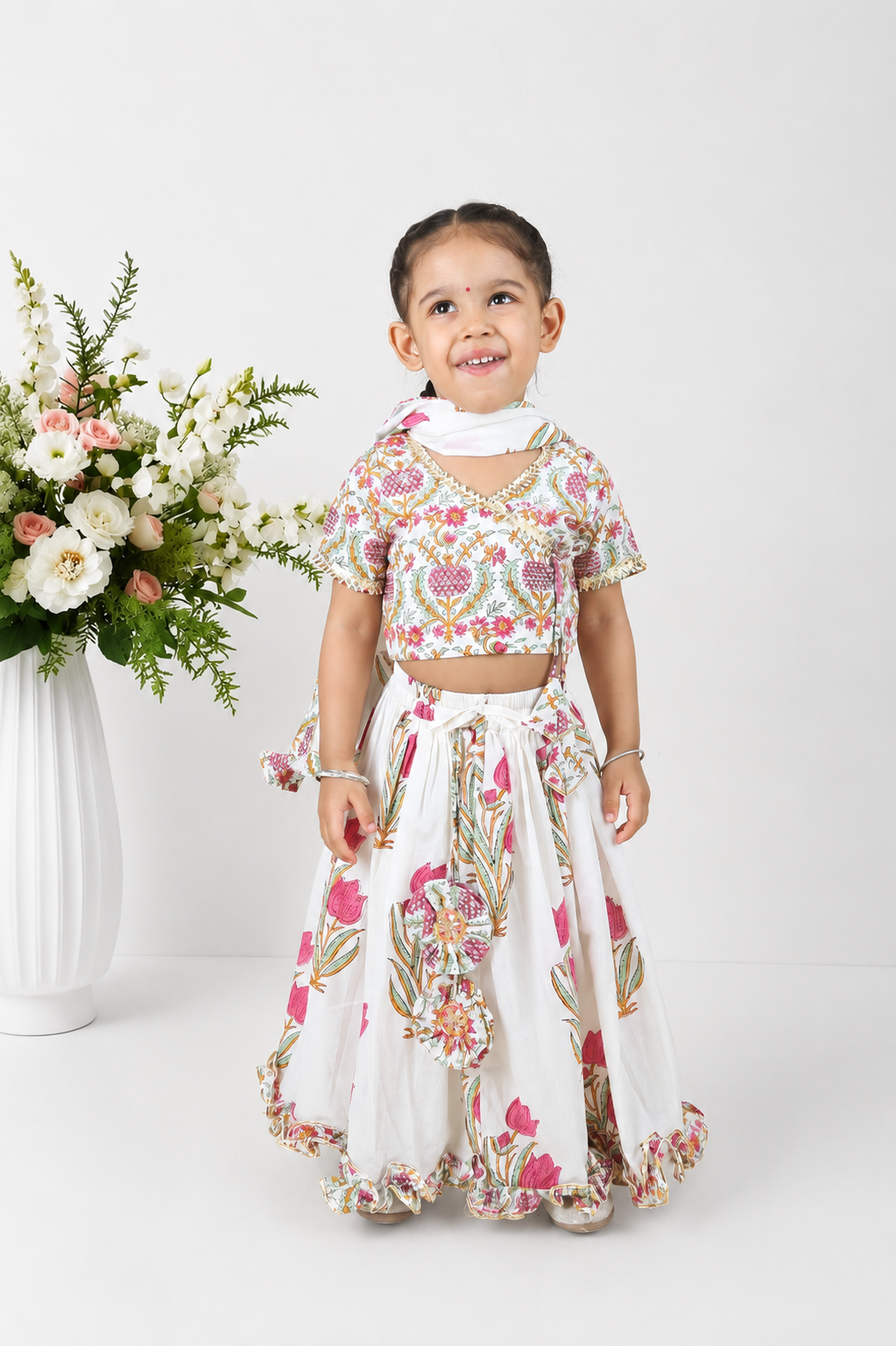 Ishq Block Printed Lehenga Set