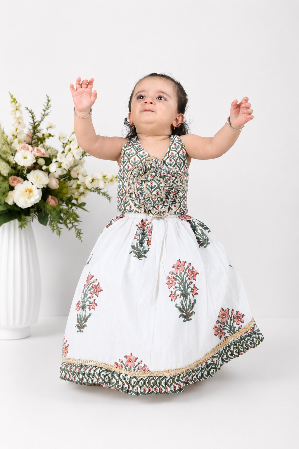 Zoya Block Printed Lehenga Set