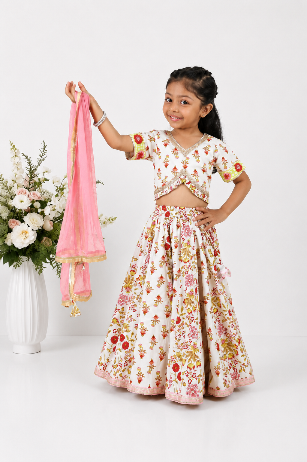 Alaya Block Printed Lehenga Set
