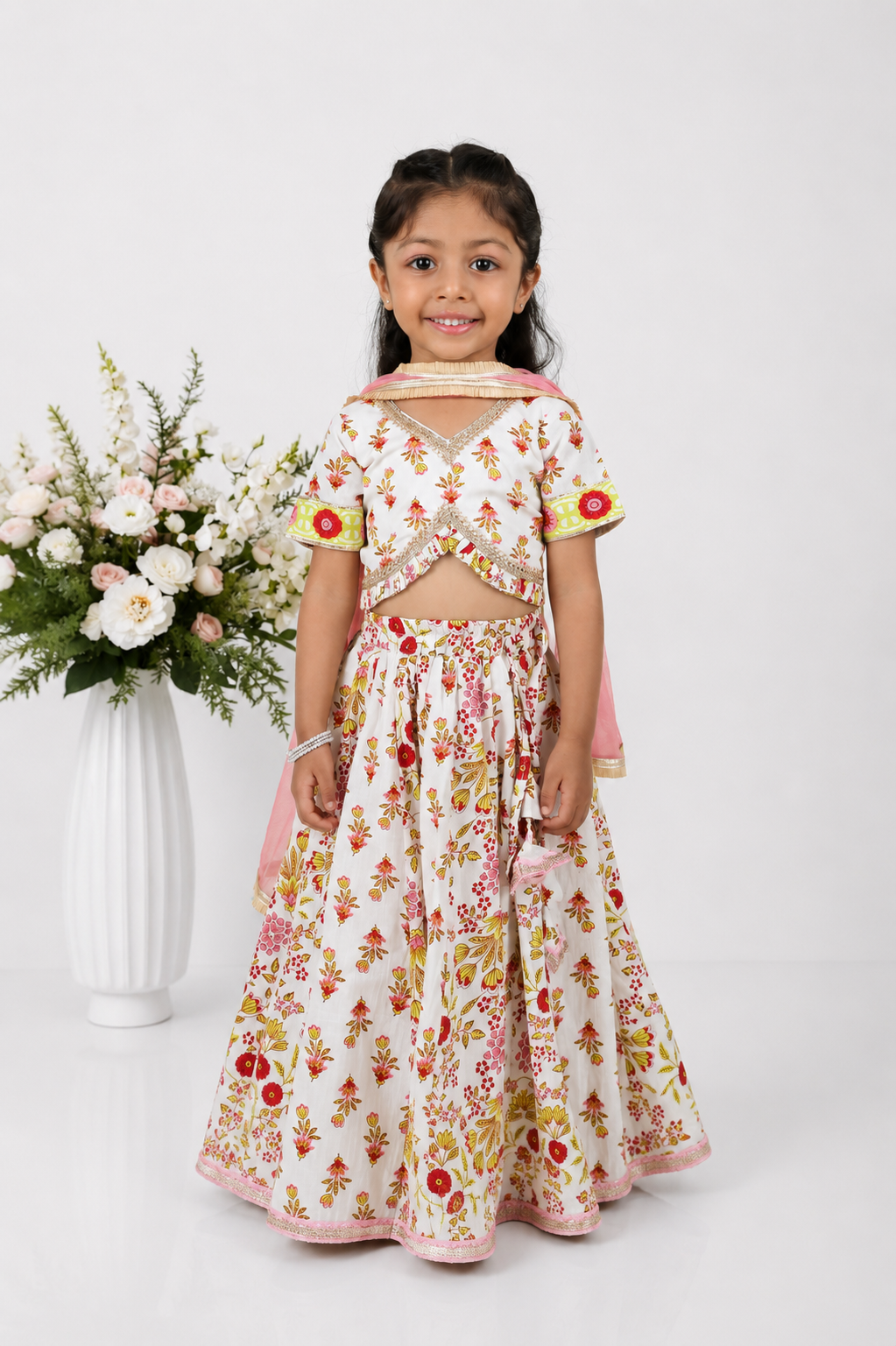 Alaya Block Printed Lehenga Set