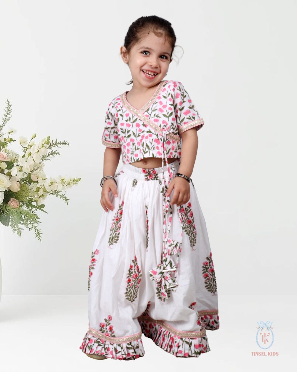 Guldastaan Block Printed  Lehenga Set