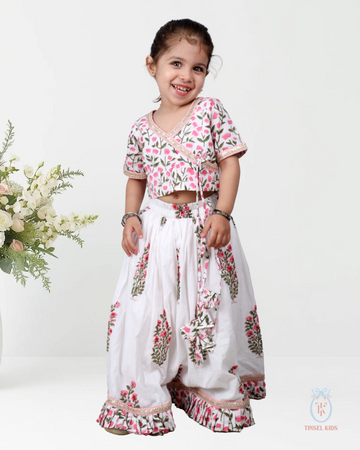 Guldastaan Block Printed  Lehenga Set