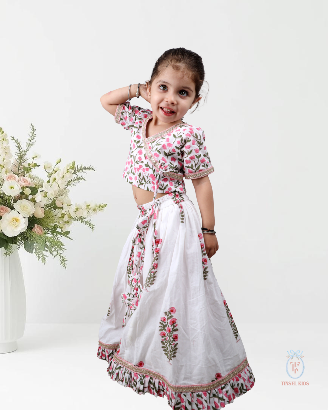 Guldastaan Block Printed  Lehenga Set