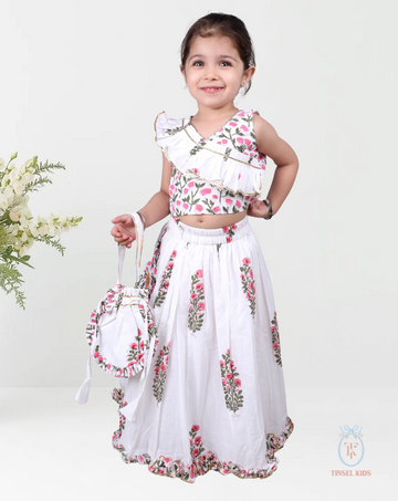 Tarini Block Printed Lehenga Set