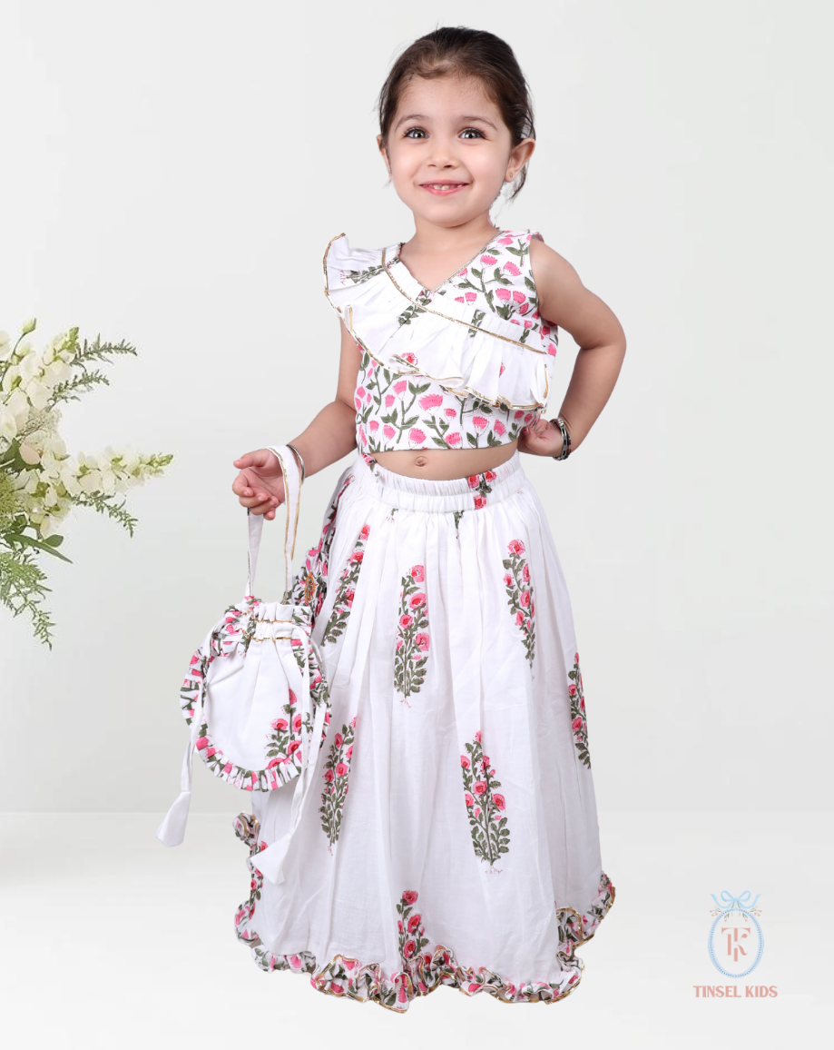 Tarini Block Printed Lehenga Set