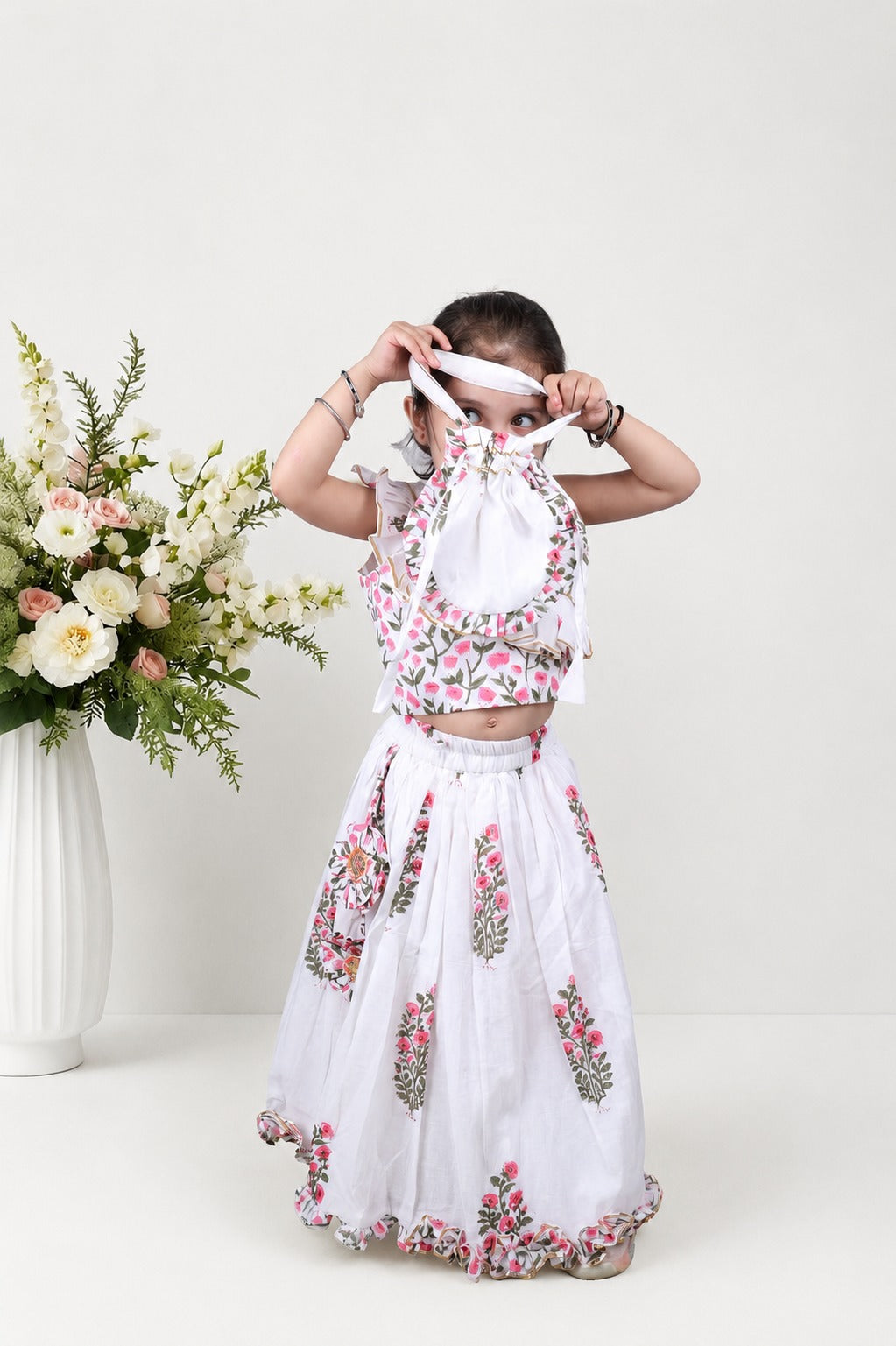 Tarini Block Printed Lehenga Set