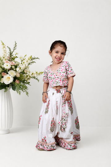 Guldastan Block Printed Lehenga Set