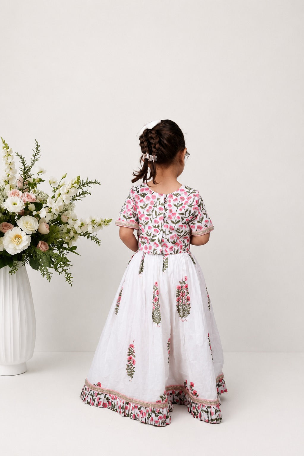 Guldastan Block Printed Lehenga Set